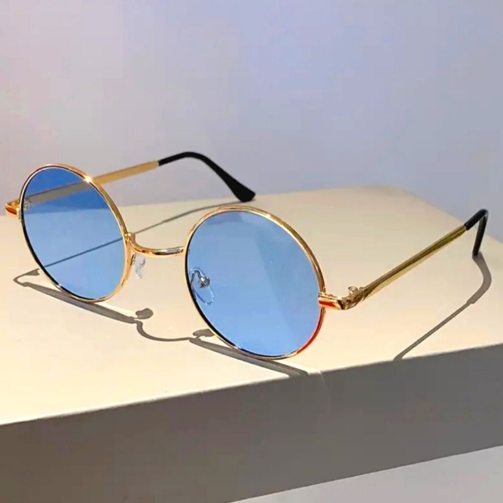 90's Unisex Vintage Round Sunglasses